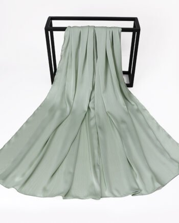 Light Green Silk Crepe Scarf